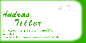 andras tiller business card